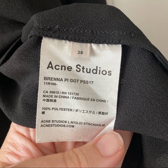 ACNE Studios Drape Top SZ 38/M - Picture 3 of 4